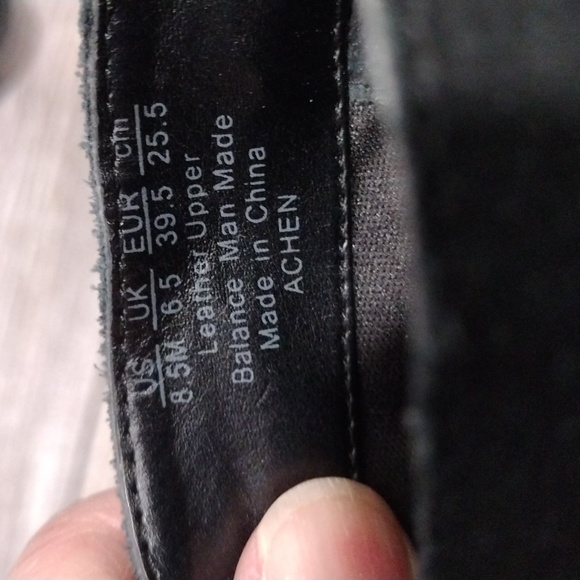 Franco Sarto black suede wedge booties. Size 8.5 - Picture 7 of 12